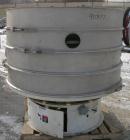 USED: Sweco screener, model XS60S8888, 304 stainless steel. 60