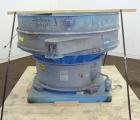 Used Sweco Screener, Carbon Steel. 60” Diameter single deck, 2 separation. No top cover. Driven by a 2.5hp, 3/60/230/460 volt, 1120 rpm motor. Mounted on a carbon steel base.