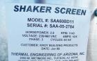 Used Thermal Engineering SSA-60BD11 Vibratory Shaker Screen – 60