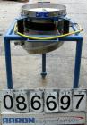 Used Vorti-Siv Vibratory Sieving Machine, Model RVM-15E, 304 Stainless Steel. (1) 15