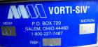 Used Vorti-Siv Vibratory Sieving Machine, Model RVM-15E, 304 Stainless Steel. (1) 15