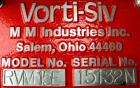 Used- Vorti-Siv Vibratory Sieving Machine, Model RVM-15E, 304 Stainless Steel. (1) 15