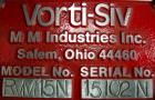Used Vorti-Siv Vibratory Sieving Machine, Model RVM-15E, 304 Stainless Steel. (1) 15