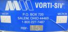 Used Vorti-Siv Vibratory Sieving Machine, Model RVM-15E, 304 Stainless Steel. (1) 15