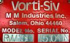 Used Vorti-Siv Vibratory Sieving Machine, Model RVM-15E, 304 Stainless Steel. (1) 15