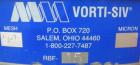 Used Stainless Steel Vorti-Siv Vibratory Sieving Machine, Model RVM-15E