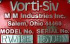 Used Vorti-Siv Vibratory Sieving Machine, Model RVM-15E, 304 Stainless Steel. (1) 15