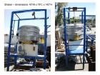 Used Vorti-Siv Gyratory Sieve/ Screener, Model VS0048, Stainless Steel. 48” Diameter double deck, 3 separation. Includes a top cover. Driven by a 3hp, 3/60/208-230/460 volt, 1750 rpm motor. Mounted o...