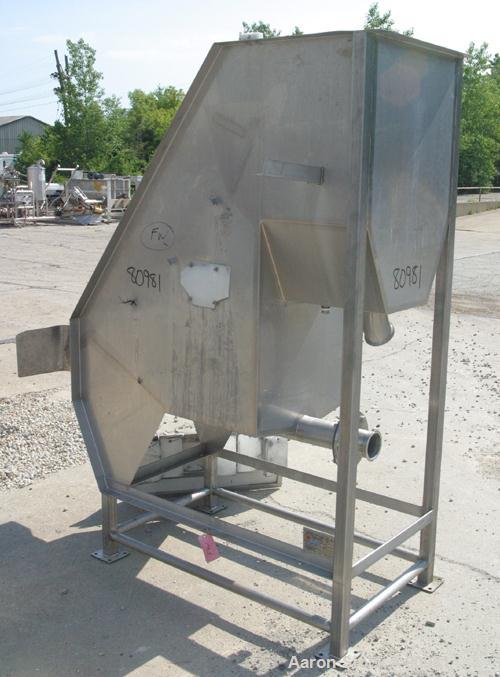 USED:The Hughes Co Type DSM Screener, Model 052-2873D, 304 Stainless Steel.  (1) vertical screen 24" wide x 48" long.  4-1/2...