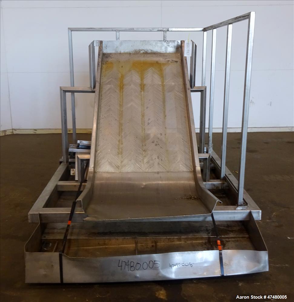 Used Incline Filter/ Sieve, 304 Stainless Steel.