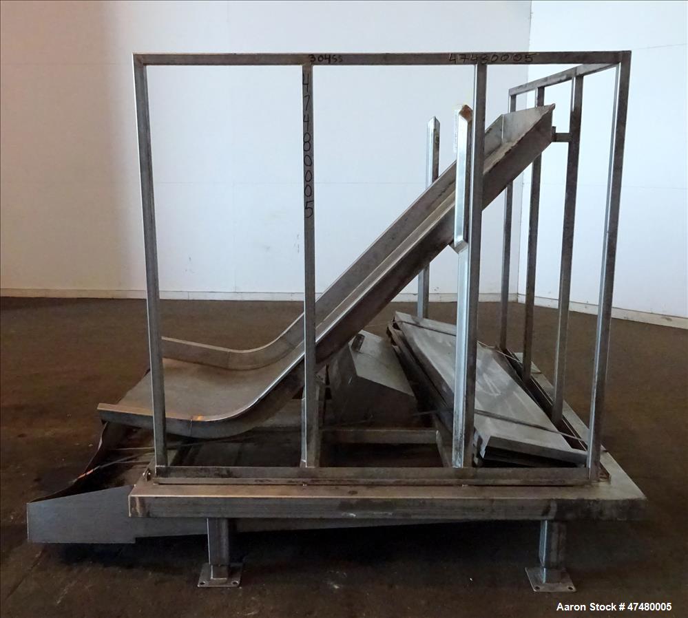 Used Incline Filter/ Sieve, 304 Stainless Steel.