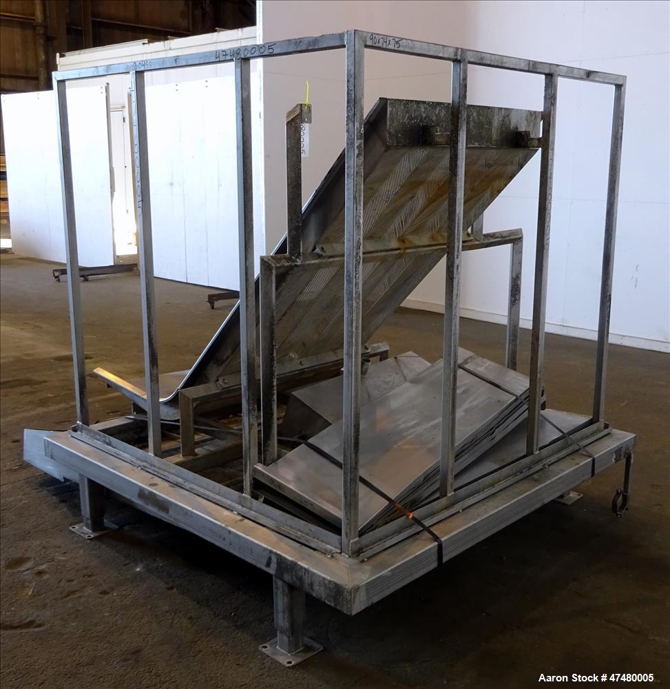 Used Incline Filter/ Sieve, 304 Stainless Steel.