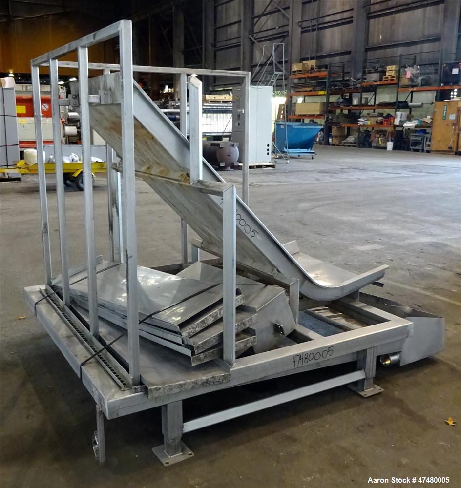 Used Incline Filter/ Sieve, 304 Stainless Steel.