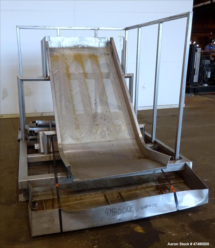Used Incline Filter/ Sieve, 304 Stainless Steel.