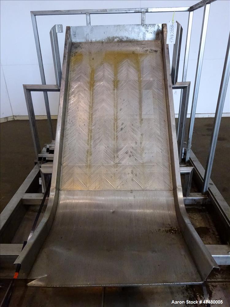 Used Incline Filter/ Sieve, 304 Stainless Steel.