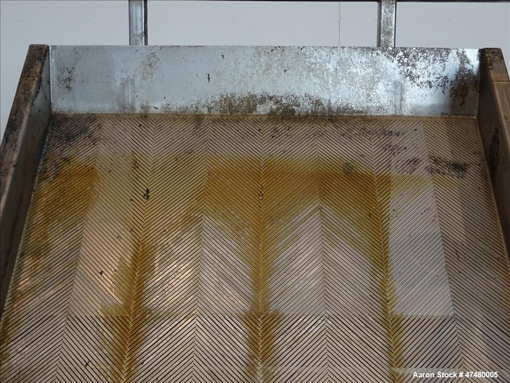 Used Incline Filter/ Sieve, 304 Stainless Steel.