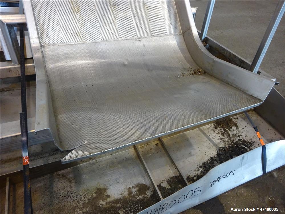 Used Incline Filter/ Sieve, 304 Stainless Steel.