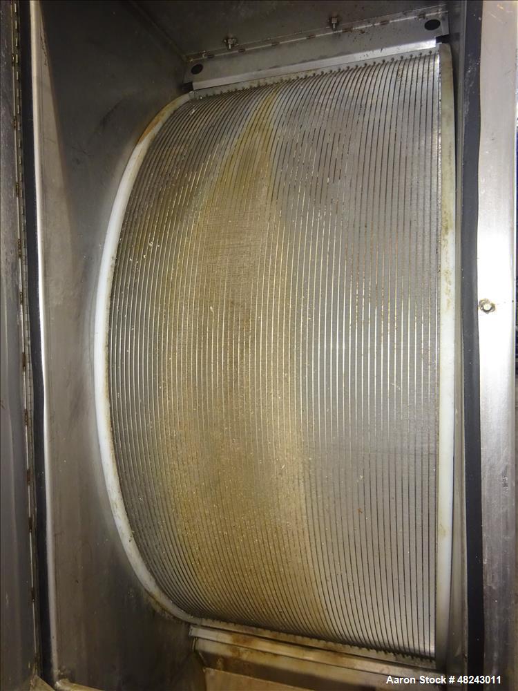 Used- DSM Sieve-Bend Screening Unit, 316 Stainless Steel.