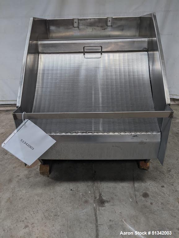 Frontier Technology Stainless Steel De-watering Static Screener,