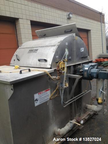 Used-Hycor Model DS483, 45 Micron Discostrainer.  With (6) 48" diameter discs (3 sets of 2 discs).  Electrical requirements:...