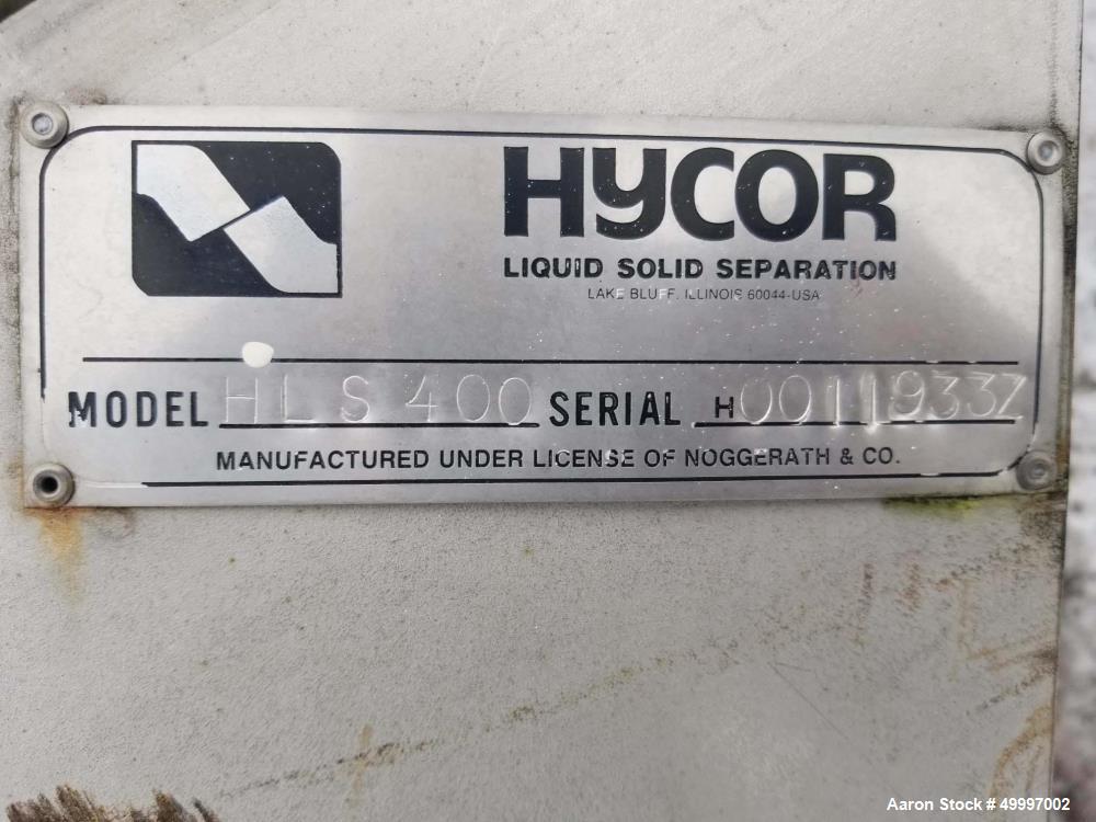 Used Hycor Parkson Helisieve Fine Screen