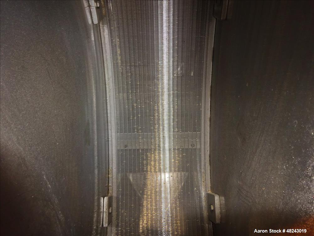 Used Johnson Screens Vee-Wire DSM Sieve-Bend Screening Unit, 316/304 Stainless