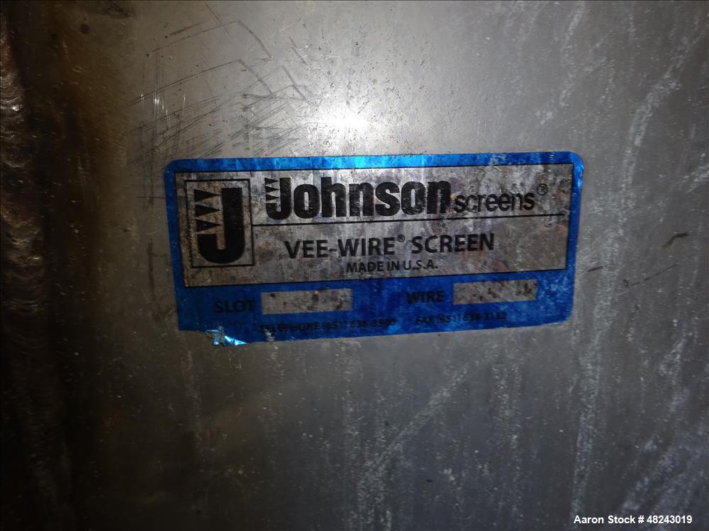 Used Johnson Screens Vee-Wire DSM Sieve-Bend Screening Unit, 316/304 Stainless