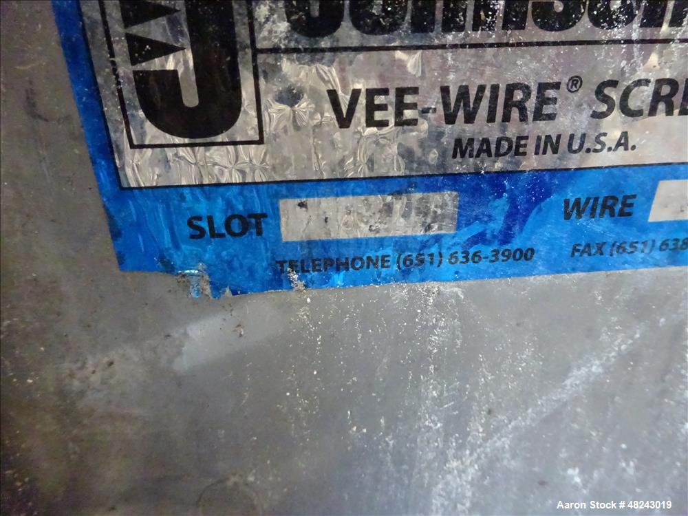 Used Johnson Screens Vee-Wire DSM Sieve-Bend Screening Unit, 316/304 Stainless