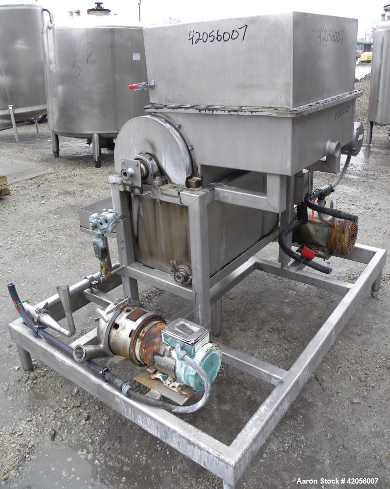 Used Stainless Steel Sani-Matic Rotary Drum Strainer