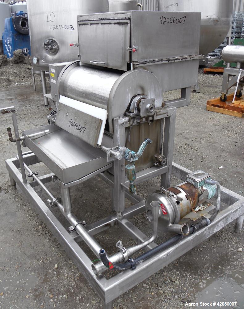 Used Stainless Steel Sani-Matic Rotary Drum Strainer