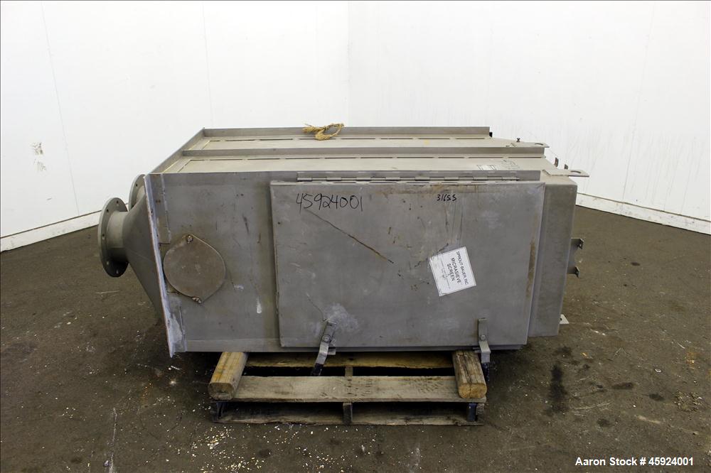 Used Andritz Sprout-Bauer HydraSieve, Model 522-1, 316 Stainless Steel. 60" Long x 24" wide screen. Top inlets (4) 1", (1) 1/2". Bottom outlets (2) 8". (2) side hinged access doors 36" long x 24-1/2"...