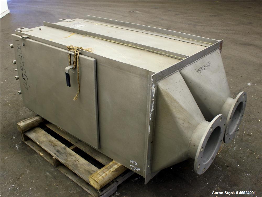 Used Andritz Sprout-Bauer HydraSieve, Model 522-1, 316 Stainless Steel. 60" Long x 24" wide screen. Top inlets (4) 1", (1) 1/2". Bottom outlets (2) 8". (2) side hinged access doors 36" long x 24-1/2"...