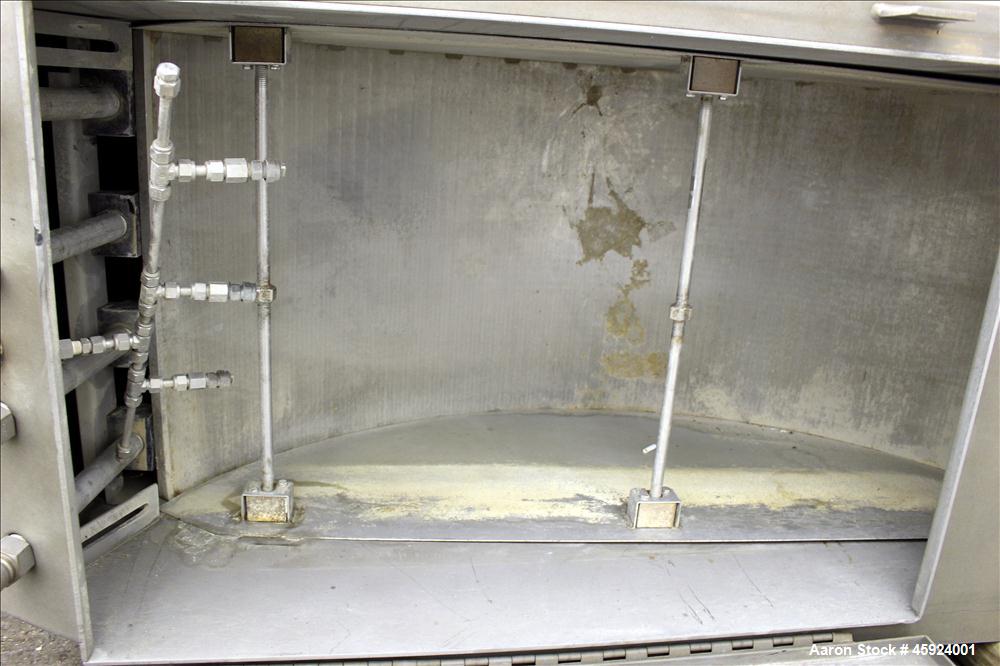 Used Andritz Sprout-Bauer HydraSieve, Model 522-1, 316 Stainless Steel. 60" Long x 24" wide screen. Top inlets (4) 1", (1) 1/2". Bottom outlets (2) 8". (2) side hinged access doors 36" long x 24-1/2"...