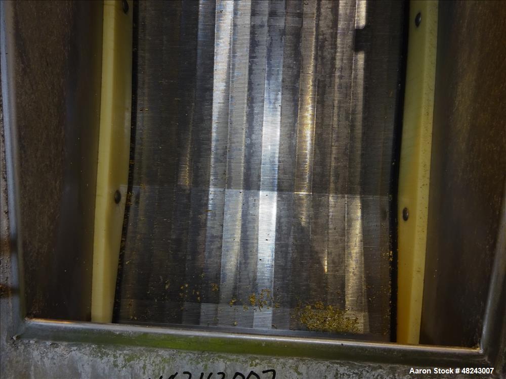 Used Team Metal Fabricators Sieve-Bend DSM Screening Unit, 304 Stainless Steel.