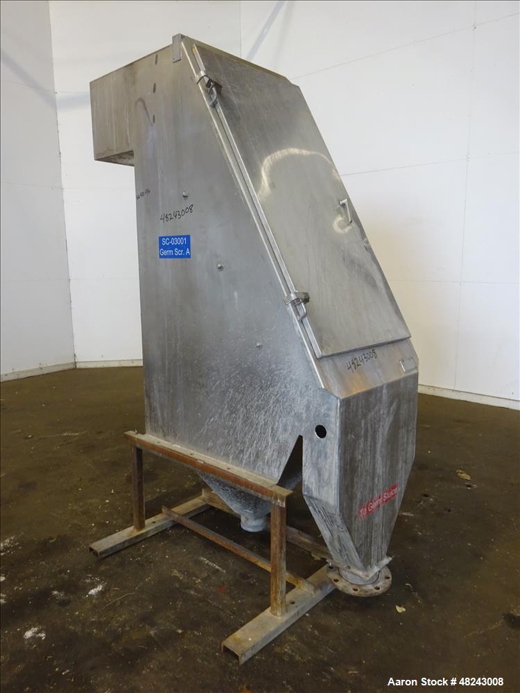 Used Team Metal Fabricators Sieve-Bend DSM Screening Unit, 304 Stainless Steel.