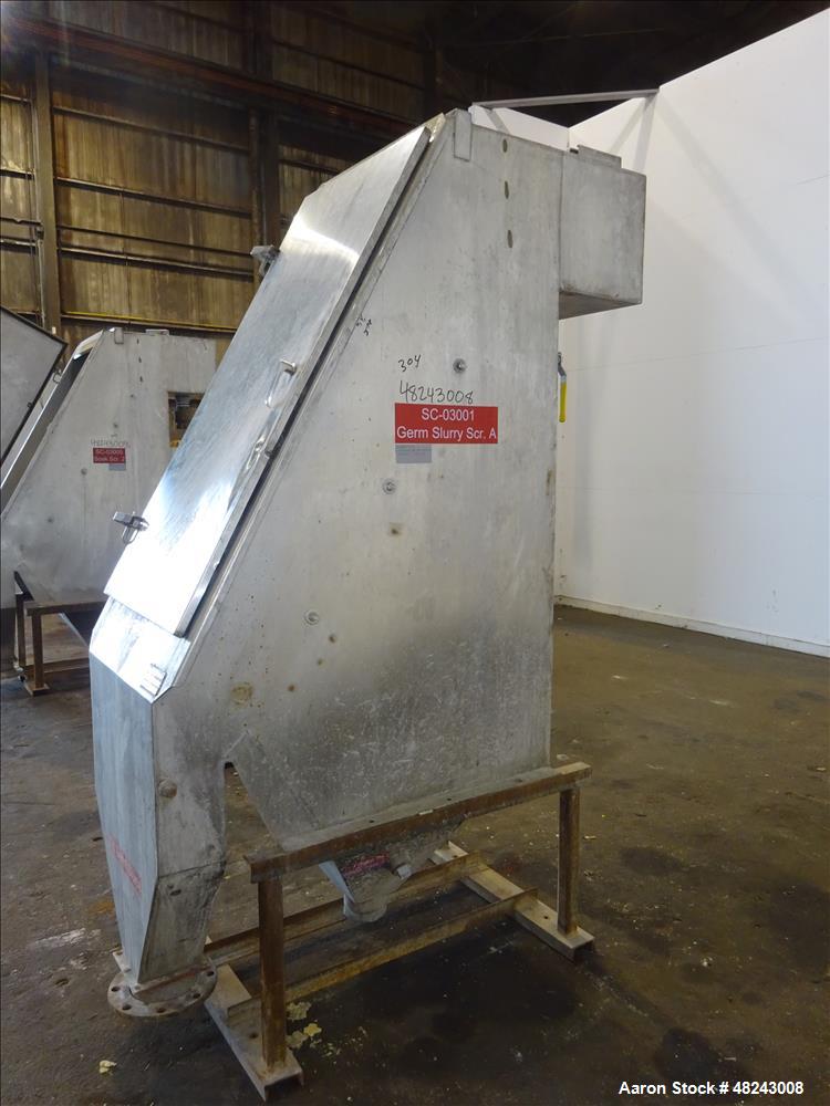 Used Team Metal Fabricators Sieve-Bend DSM Screening Unit, 304 Stainless Steel.