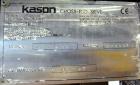 Used Kason Cross-Flo-Sieve, Model CF7254SS, Stainless Steel. Designed to separate pellets and fines larger than 0.02” (0.5mm) from recycled pellet water at a rate of 2000 gallons per minute.