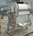 Used Sani-Matic Rotary Drum Strainer, Model ERDS 25 X 36, 304 Stainless Steel. 25’’ Diameter x 36’’ wide rotary wedge wire drum. Flow rate 200 gallons per minute. Driven by a 1-1/2 hp, 3/60/208-230/4...