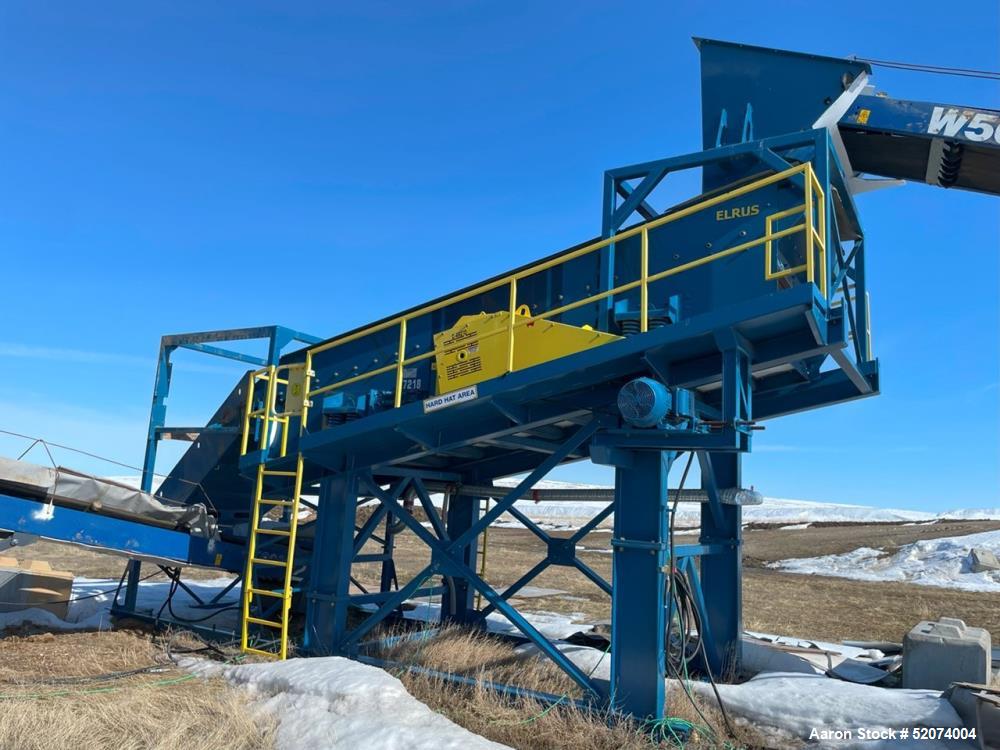 Used Elrus 7x20 1-Deck Screen | 13° Incline | 50 HP Motor | Heavy-Duty Construction