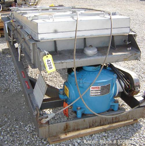 USED: Major weight 145 lbs, minor weight 64 lbs. Aluminum cover,aluminum screen frames and stainless steel pan. Cable suspensiondesign. Gearbox appears to be recently rebuilt. 2 hp, 230/460 volt,1140...