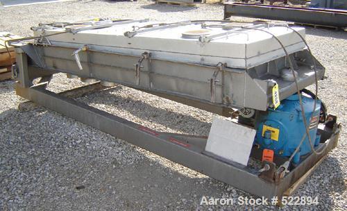 USED: Major weight 145 lbs, minor weight 64 lbs. Aluminum cover,aluminum screen frames and stainless steel pan. Cable suspensiondesign. Gearbox appears to be recently rebuilt. 2 hp, 230/460 volt,1140...