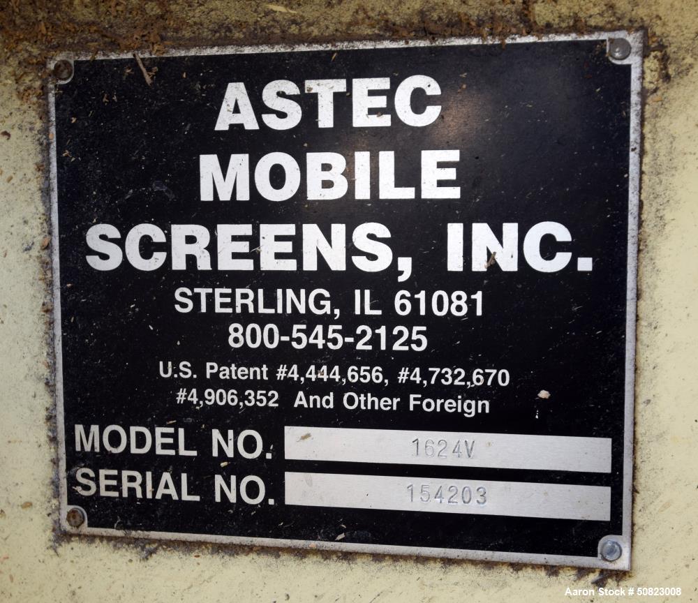 Used Astec Screener, Model 1624V