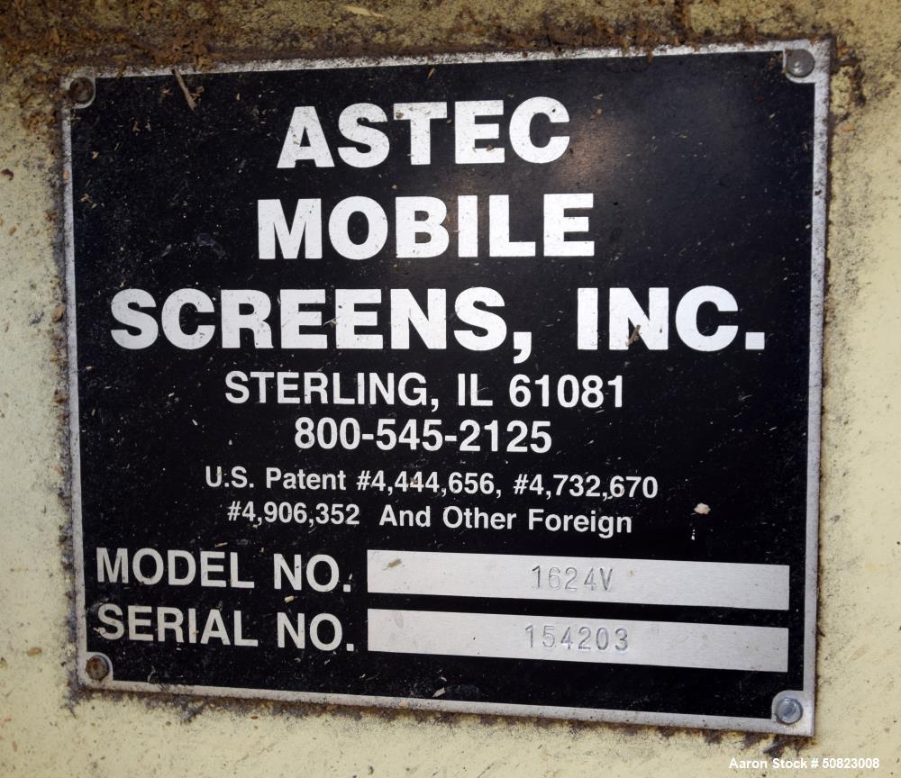 Used- Astec Screener, Model 1624V