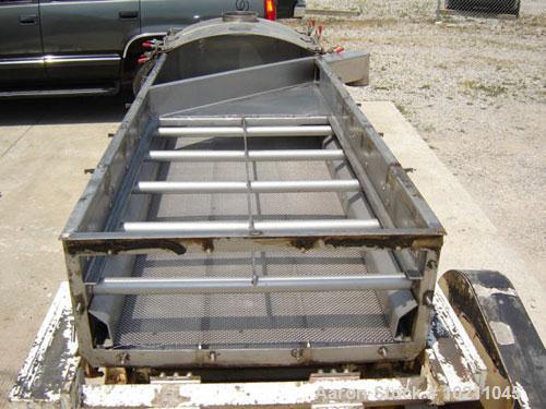 Used-36" X 10’ Two Deck Stainless Steel Carrier Screener, Model IBM36170S100A.  Stroke equals 1". Speed is 421 rpm. Built 8/...