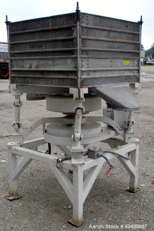 Used- Clipper Products Gyratory Square Sifter, Model CS1, 6 deck, double discharge. (7) 36’’ Wide x 36’’ long aluminum decks...