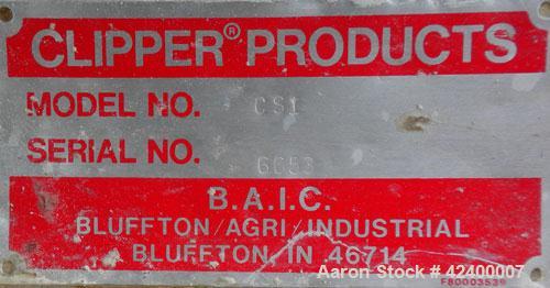 Used Clipper Products Gyratory Square Sifter, Model CS1, 6 deck, double discharge. (7) 36’’ Wide x 36’’ long aluminum decks. (1) Top cover with a 10’’ inlet, (2) 10’’ outlets. Driven by a 1 hp, 3/60/...