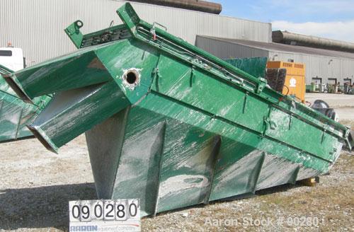 USED: Derrick Screener model M48-144D-3DD, 304 stainless steel.  2 decks, first deck 40" wide x 140" long, second deck 40" wide x 138" long.  Driven by a 2.5 HP, 3/60/460/480 volt, 1800 RPM motor.  1...