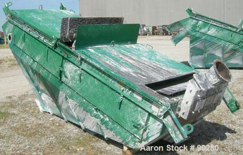 USED: Derrick Screener model M48-144D-3DD, 304 stainless steel.  2 decks, first deck 40" wide x 140" long, second deck 40" wide x 138" long.  Driven by a 2.5 HP, 3/60/460/480 volt, 1800 RPM motor.  1...
