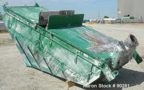 USED: Derrick Screener model M48-144D-3DD, 304 stainless steel.  2 decks, first deck 40" wide x 140" long, second deck 40" wide x 138" long.  Driven by a 2.5 HP, 3/60/460/480 volt, 1800 RPM motor.  1...