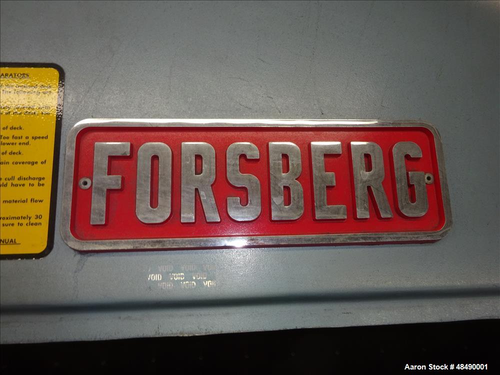 Used Forsberg Vacuum Gravity Separator, Model 50-VMS.